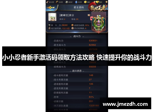 小小忍者新手激活码领取方法攻略 快速提升你的战斗力 小小忍者新手激活码领取方法攻略 快速提升你的战斗力